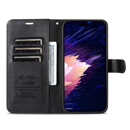 AZNS Sheepskin Texture Flip Leather Phone Case, For iPhone 17e / 16e, For iPhone 17 Pro Max, For iPhone 17 Pro, For iPhone 17, For iPhone Air, For iPhone 16 Pro Max, For iPhone 16 Pro, For iPhone 15 Pro Max