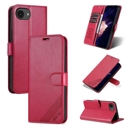 AZNS Sheepskin Texture Flip Leather Phone Case, For iPhone 17e / 16e, For iPhone 17 Pro Max, For iPhone 17 Pro, For iPhone 17, For iPhone Air, For iPhone 16 Pro Max, For iPhone 16 Pro, For iPhone 15 Pro Max