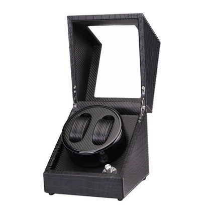 5 Gear Mechanical Automatic Watch Box Electric Motor Watch Shaker, US Plug, 5 Gear, Ostrich Pattern, White, 5 Gear, Crocodile Pattern, White, 5 Gear, Ostrich Pattern, Black, 5 Gear, Crocodile Pattern, Black
