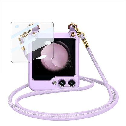 GKK Cross-body Ultra-thin PC Phone Case with Strap, For Samsung Galaxy Z Flip5