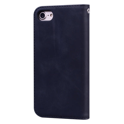 Frosted Business Magnetic Horizontal Flip PU Leather Case with Holder & Card Slot & Lanyard, For iPhone SE 2022 / SE 2020 & 8 & 7, For iPhone 8 Plus & 7 Plus, For iPhone 11 Pro, For iPhone 11