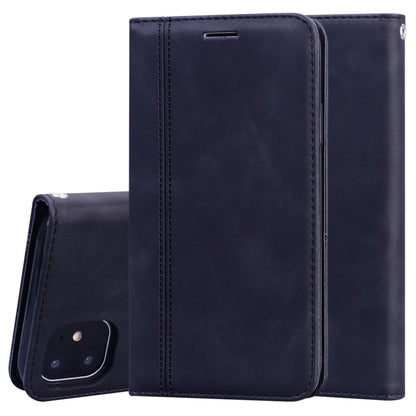 Frosted Business Magnetic Horizontal Flip PU Leather Case with Holder & Card Slot & Lanyard, For iPhone SE 2022 / SE 2020 & 8 & 7, For iPhone 8 Plus & 7 Plus, For iPhone 11 Pro, For iPhone 11