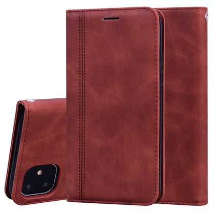Frosted Business Magnetic Horizontal Flip PU Leather Case with Holder & Card Slot & Lanyard, For iPhone SE 2022 / SE 2020 & 8 & 7, For iPhone 8 Plus & 7 Plus, For iPhone 11 Pro, For iPhone 11