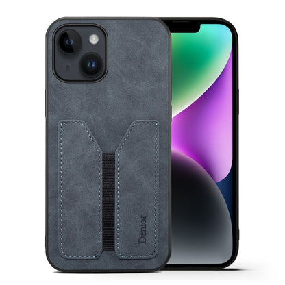 Denior DV Elastic Card Slot PU Back Cover Phone Case, For iPhone 15 Pro Max, For iPhone 15 Pro, For iPhone 15 Plus, For iPhone 15