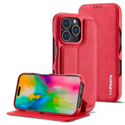 LC.IMEEKE Hon Ancient Series Flip Leather Phone Case, For iPhone 15 Pro Max, For iPhone 15 Pro, For iPhone 15 Plus, For iPhone 15