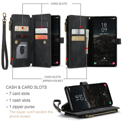 CaseMe C30 Card Slots Zipper Wallet Leather Phone Case, For Samsung Galaxy S24 5G, For Samsung Galaxy S23 FE, For Samsung Galaxy A24 4G, For Samsung Galaxy A23