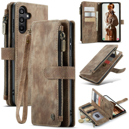 CaseMe C30 Card Slots Zipper Wallet Leather Phone Case, For Samsung Galaxy A25 4G, For Samsung Galaxy A15, For Samsung Galaxy A55 5G, For Samsung Galaxy A35 5G, For Samsung Galaxy S24 Ultra 5G, For Samsung Galaxy S24+ 5G