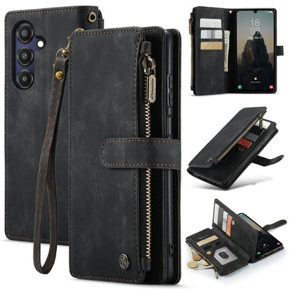 CaseMe C30 Card Slots Zipper Wallet Leather Phone Case, For Samsung Galaxy A25 4G, For Samsung Galaxy A15, For Samsung Galaxy A55 5G, For Samsung Galaxy A35 5G, For Samsung Galaxy S24 Ultra 5G, For Samsung Galaxy S24+ 5G