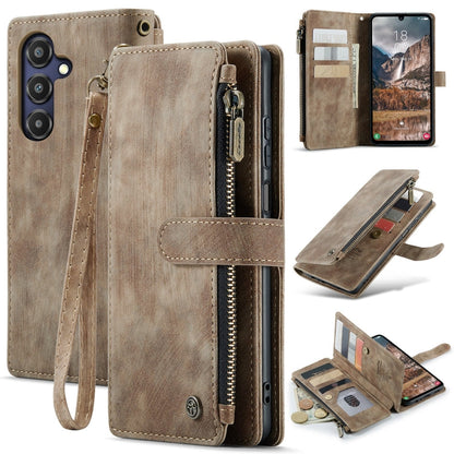 CaseMe C30 Card Slots Zipper Wallet Leather Phone Case, For Samsung Galaxy A25 4G, For Samsung Galaxy A15, For Samsung Galaxy A55 5G, For Samsung Galaxy A35 5G, For Samsung Galaxy S24 Ultra 5G, For Samsung Galaxy S24+ 5G