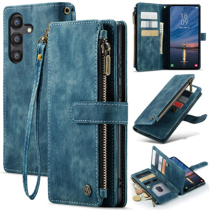 CaseMe C30 Card Slots Zipper Wallet Leather Phone Case, For Samsung Galaxy A25 4G, For Samsung Galaxy A15, For Samsung Galaxy A55 5G, For Samsung Galaxy A35 5G, For Samsung Galaxy S24 Ultra 5G, For Samsung Galaxy S24+ 5G