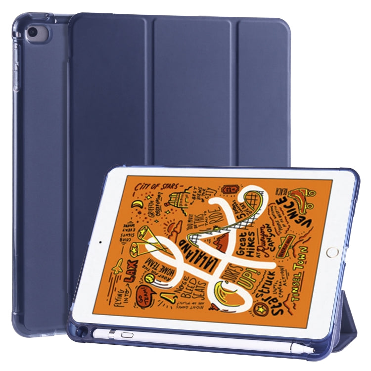 3-folding Horizontal Flip PU Leather + Shockproof TPU Case with Holder & Pen Slot, For iPad Air / Air 2 / 9.7 (2017) & (2018), For iPad Mini 5 / Mini 4