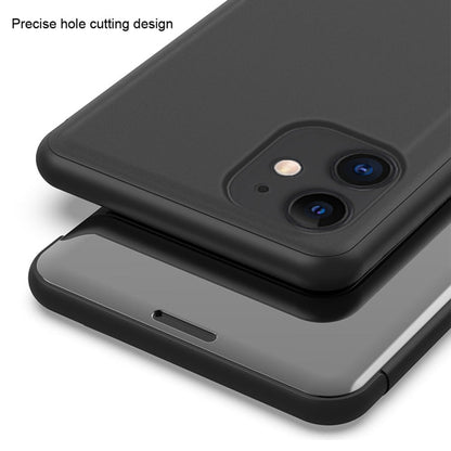 Plated Mirror Horizontal Flip Leather Case with Holder, For iPhone 12 Pro Max, For iPhone 12 / 12 Pro, For iPhone 12 / 12 Pro 6.1 inch