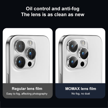 MOMAX Eagle Eye Independent Full Cover Phone Lens Glass Film, For iPhone 15 Pro / 15 Pro Max