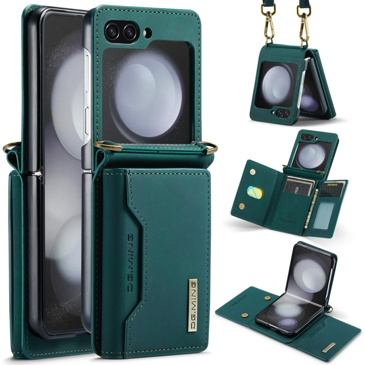 DG.MING M2 Series Card Bag Magnetic Leather Phone Case, For Samsung Galaxy Z Flip6 / Flip7 FE, For Samsung Galaxy Z Flip5 5G, For Samsung Galaxy Z Flip4 5G, For Samsung Galaxy Z Flip3 5G