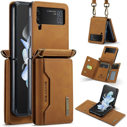 DG.MING M2 Series Card Bag Magnetic Leather Phone Case, For Samsung Galaxy Z Flip6 / Flip7 FE, For Samsung Galaxy Z Flip5 5G, For Samsung Galaxy Z Flip4 5G, For Samsung Galaxy Z Flip3 5G