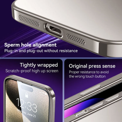 SULADA Electroplating Frosted TPU Phone Case, For iPhone 15