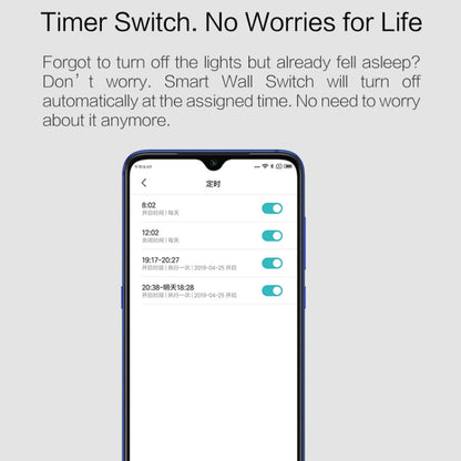 Original Xiaomi Aqara Smart Wall Switch D1,, Zero FireWire Three Button Version