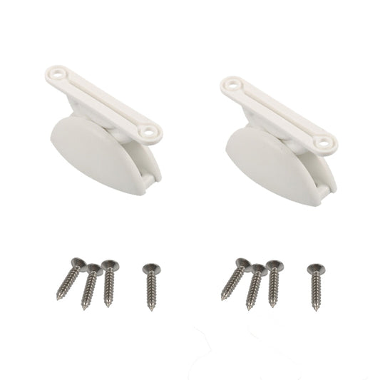 A8627 2 Pair RV Hatch Semi-circular Retainer Kit with Screws