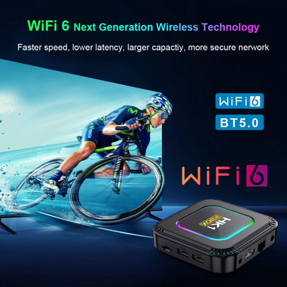 HK1 RBOX K8 8K Android 13.0 Smart TV Box with Remote Control, RK3528 Quad-Core, 2GB+16GB, 4GB+32GB, 4GB+64GB, 4GB+128GB
