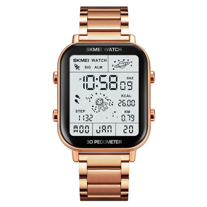 SKMEI 1888 Multifunctional Men 30M Waterproof Sports Stainless Steel Digital Wrist Watch