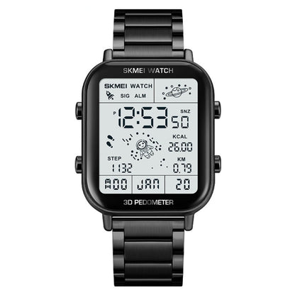 SKMEI 1888 Multifunctional Men 30M Waterproof Sports Stainless Steel Digital Wrist Watch