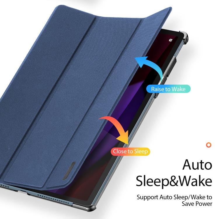 DUX DUCIS Domo Series Magnetic Flip Leather Tablet Case, For Lenovo Yoga Tab Plus