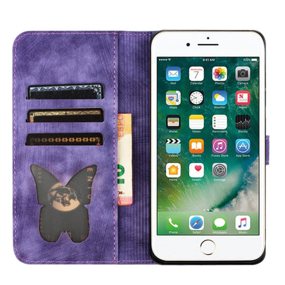 Butterfly Cat Embossing Flip Leather Phone Case, For iPhone SE 2022 / 2020 / 8 / 7, For iPhone 13 Pro Max, For iPhone 13 Pro, For iPhone 13