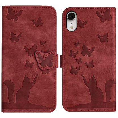 Butterfly Cat Embossing Flip Leather Phone Case, For iPhone XR, For iPhone XS Max, For iPhone 8 Plus / 7 Plus