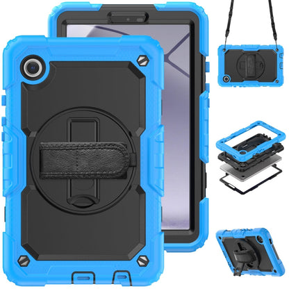 Silicone + PC Tablet Case with Shoulder Strap, For Samsung Galaxy Tab A9 / Tab A11