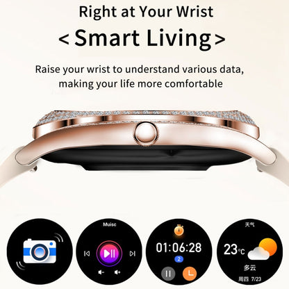 V66 1.28inch BT5.0 Smart Watch Support Heart Rate/ Sleep Detection, Silicone Strap