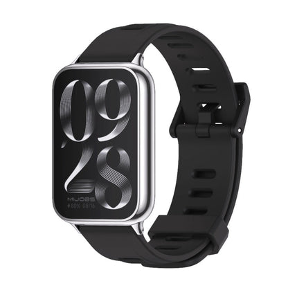 Mijobs Flat Hole Breathable Silicone Watch Band, For Redmi Watch 6 / 5 / Xiaomi Band 9 Pro