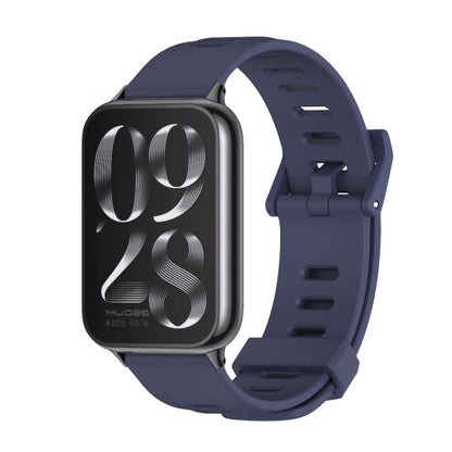Mijobs Flat Hole Breathable Silicone Watch Band, For Redmi Watch 6 / 5 / Xiaomi Band 9 Pro