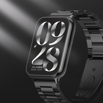Mijobs Three Beads Stainless Steel Watch Band, For Redmi Watch 6 / 5 / Xiaomi Band 9 Pro