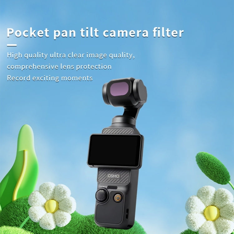 For DJI OSMO Pocket 3 JSR CB Series Camera Lens Filter, MCUV, CPL, ND8, ND16, ND32, ND64, ND256, ND1000, ND8PL, ND16PL, ND32PL, ND64PL, 1/8 Black Mist Filter, NIGHT, STAR, 3 in 1 CPL ND8/16, 3 in 1 ND16/64/256, 4 in 1 CPL ND16/32/64, 4 in 1 ND8/16/32/6...