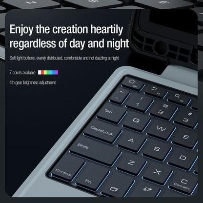 Nillkin Backlit Version Bumper Combo Keyboard Case, For Samsung Galaxy Tab S9 / S9 5G, For Samsung Galaxy Tab S9+ / S9+ 5G