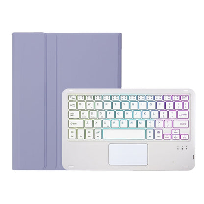 A09B-AS Candy Color Touch Backlight Bluetooth Keyboard Leather Tablet Case with Pen Holder, A09B-AS
