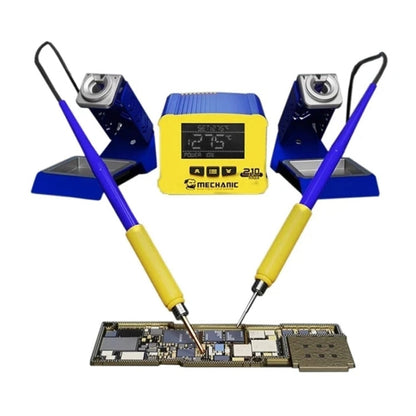 Mechanic 210MAX Dual Station Thermostatic Adjustable Digital Display Soldering Station, US, EU