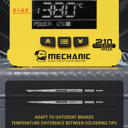 Mechanic 210MAX Dual Station Thermostatic Adjustable Digital Display Soldering Station, US, EU