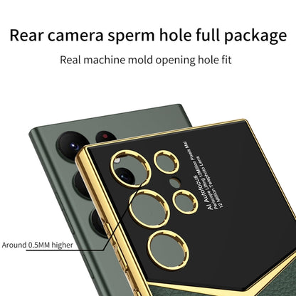 GKK Plating Soft TPU + Leather Full Coverage Phone Case without Pen, For Samsung Galaxy S24 Ultra 5G, For Samsung Galaxy S24 5G