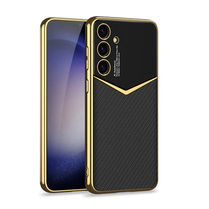 GKK Plating Soft TPU + Leather Full Coverage Phone Case without Pen, For Samsung Galaxy S24 Ultra 5G, For Samsung Galaxy S24+ 5G, For Samsung Galaxy S24 5G