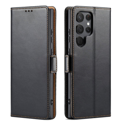 Fierre Shann PU Genuine Leather Texture Phone Case, For Samsung Galaxy A15 5G, For Samsung Galaxy A55 5G, For Samsung Galaxy A35 5G, For Samsung Galaxy S24 Ultra 5G, For Samsung Galaxy S24+ 5G, For Samsung Galaxy S24 5G