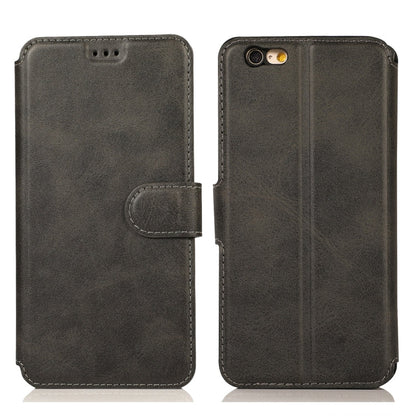 Calf Texture Magnetic Buckle Horizontal Flip Leather Case with Holder & Card Slots & Wallet & Photo Frame, For iPhone 6 / 6s, For iPhone 7 / 8, For iPhone 7 Plus / 8 Plus, For iPhone X / XS