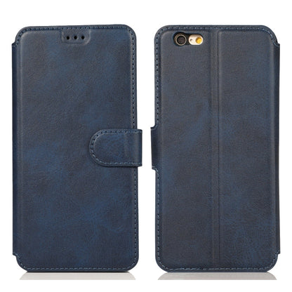 Calf Texture Magnetic Buckle Horizontal Flip Leather Case with Holder & Card Slots & Wallet & Photo Frame, For iPhone 6 / 6s, For iPhone 7 / 8, For iPhone 7 Plus / 8 Plus, For iPhone X / XS