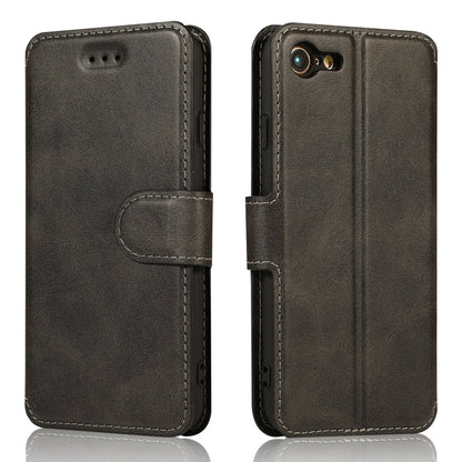 Calf Texture Magnetic Buckle Horizontal Flip Leather Case with Holder & Card Slots & Wallet & Photo Frame, For iPhone 6 / 6s, For iPhone 7 / 8, For iPhone 7 Plus / 8 Plus, For iPhone X / XS