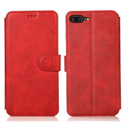 Calf Texture Magnetic Buckle Horizontal Flip Leather Case with Holder & Card Slots & Wallet & Photo Frame, For iPhone 6 / 6s, For iPhone 7 / 8, For iPhone 7 Plus / 8 Plus, For iPhone X / XS
