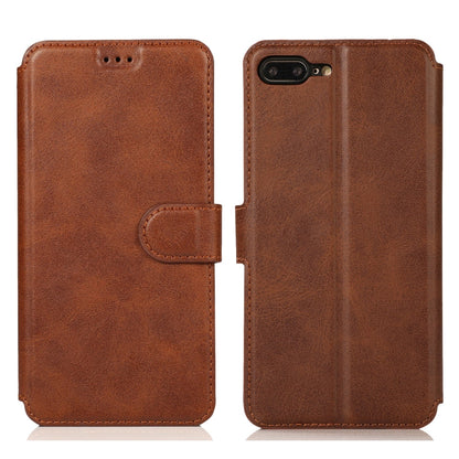 Calf Texture Magnetic Buckle Horizontal Flip Leather Case with Holder & Card Slots & Wallet & Photo Frame, For iPhone 6 / 6s, For iPhone 7 / 8, For iPhone 7 Plus / 8 Plus, For iPhone X / XS