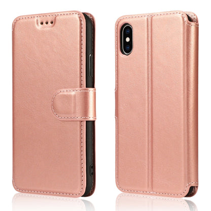 Calf Texture Magnetic Buckle Horizontal Flip Leather Case with Holder & Card Slots & Wallet & Photo Frame, For iPhone 6 / 6s, For iPhone 7 / 8, For iPhone 7 Plus / 8 Plus, For iPhone X / XS