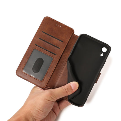 Calf Texture Magnetic Buckle Horizontal Flip Leather Case with Holder & Card Slots & Wallet & Photo Frame, For iPhone XR, For iPhone XS Max, For iPhone 12 mini, For iPhone 12 Pro Max