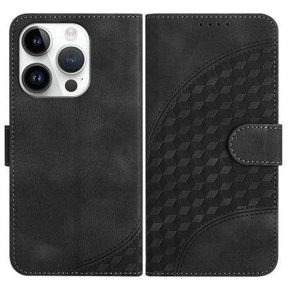 YX0060 Elephant Head Embossed Phone Leather Case with Lanyard, For iPhone 15 Pro Max, For iPhone 15 Pro, For iPhone 15 Plus