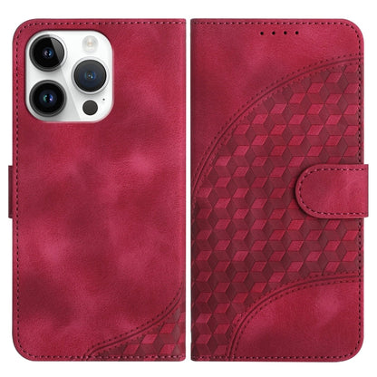 YX0060 Elephant Head Embossed Phone Leather Case with Lanyard, For iPhone 13 Pro Max, For iPhone 13 Pro, For iPhone 13